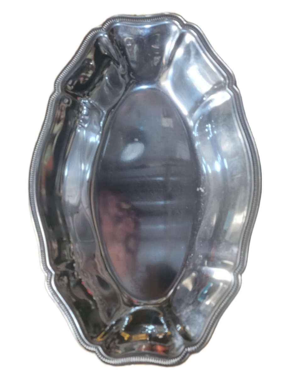 Vintage Silver Plate Oval Serving Dish