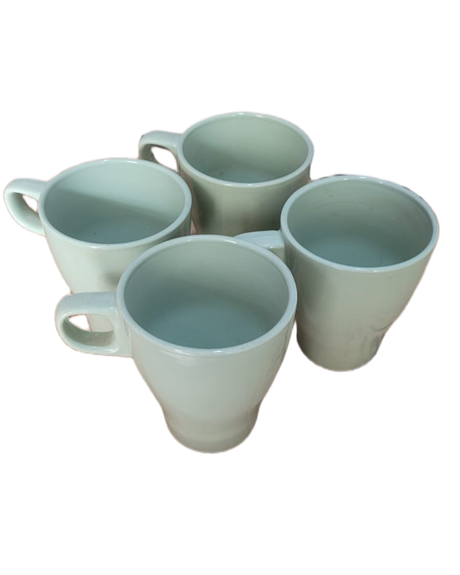 4 PC Mint Green Matching Cup/Mug Set