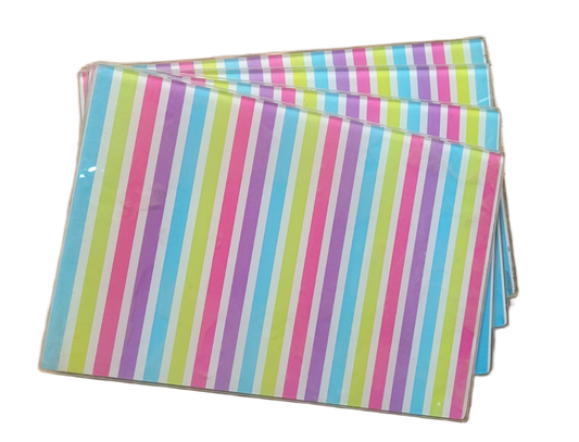 4 PC Rainbow Stripe Chopping Boards